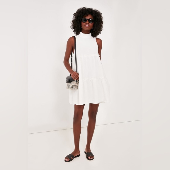 NEW Tuckernuck Pomander Place White Lightweight Gauze Morgan Dress - extra small - Picture 2 of 9